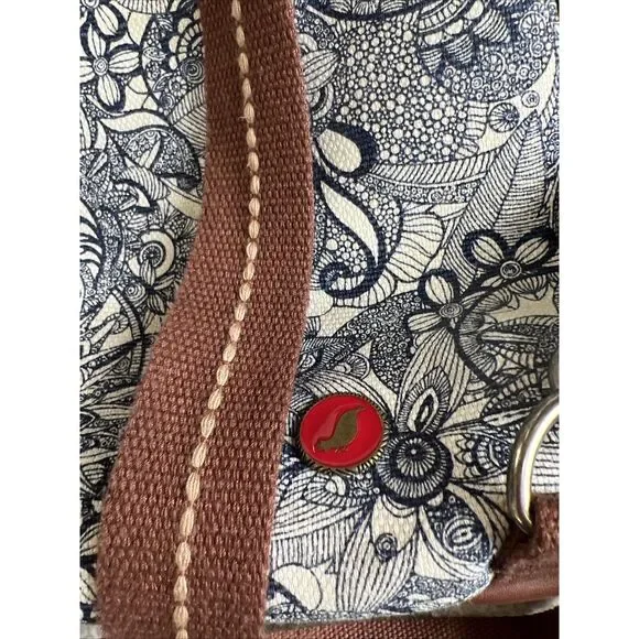 Sakroots Backpack Artist's Circle Blue Floral Embroidered Saddle Bag Purse - Picture 6 of 14